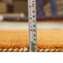 Gold And Blue Modern Design Hand Loomed Wool Area Rug