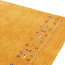 Gold And Blue Modern Design Hand Loomed Wool Area Rug