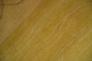 Gold and Brown Hand knotted Stripes 4x6 wool and Art Silk area Rug