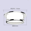 Gold and frosted crystal led ceiling lamp for living room