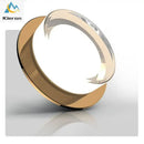 Gold and frosted crystal led ceiling lamp for living room