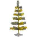 Gold & Silver Mixed Tinsel Christmas Tree