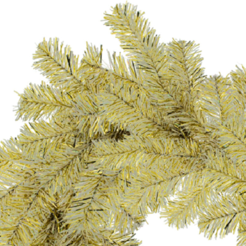 Gold & Silver Tinsel Christmas Garland