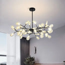 Gold branch shape firefly ceiling chandelier dining room lighting
