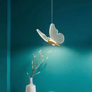 Gold butterfly acrylic chandelier pendant lamp for bedroom lighting
