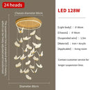 Gold butterfly chandelier living room pendant light