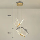 Gold butterfly chandelier living room pendant light