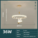 Gold butterfly crystal led chandelier living room pendant light