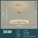 Gold butterfly crystal led chandelier living room pendant light