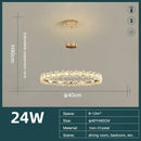 Gold butterfly crystal led chandelier living room pendant light