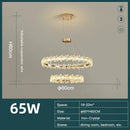 Gold butterfly crystal led chandelier living room pendant light
