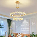 Gold butterfly crystal led chandelier living room pendant light