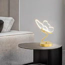 Gold butterfly led table lamp bedroom accent light