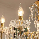 Gold candle style crystal chandeliers light for dining room