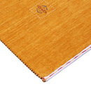 Gold Center Pattern Hand Loomed Wool Area Rug