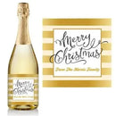 Gold Christmas Champagne Label