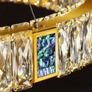 Gold circular decorbites crystal led chandelier dining room light