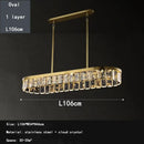 Gold cloud mist crystal chandelier dining room pendant light