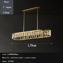 Gold cloud mist crystal chandelier dining room pendant light