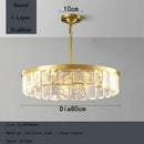 Gold cloud mist crystal chandelier dining room pendant light