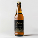 Gold Confetti Graduation Beer Label