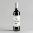 Gold Confetti Wedding Wine Label