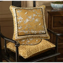 Gold crane birds branches lumbar pillow case living room cushion