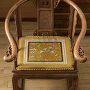 Gold crane birds branches lumbar pillow case living room cushion