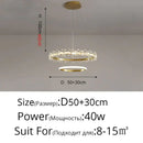 DecorBites™ Nordic Style Crown Crystal Flower Pendant Light