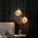 Gold crystal bedside chandelier wall light for bedroom
