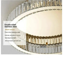 Gold crystal circle ceiling chandelier for living room