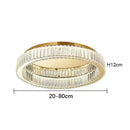 Gold crystal circle ceiling chandelier for living room
