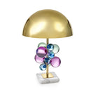 Gold crystal marble bubble table lamp bedroom decor
