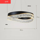 Gold crystal stainless steel chandelier foyer teardrop light