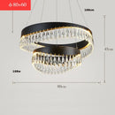 Gold crystal stainless steel chandelier foyer teardrop light
