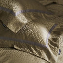 Gold & dark gray 100s egyptian cotton bedding set bedroom leopard print