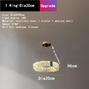 Gold decorbites crystal round ceiling chandelier for dining room