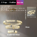Gold decorbites crystal round ceiling chandelier for dining room