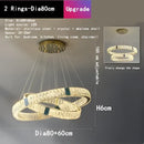 Gold decorbites crystal round ceiling chandelier for dining room