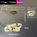 Gold decorbites crystal round ceiling chandelier for dining room