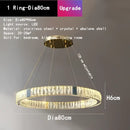 Gold decorbites crystal round ceiling chandelier for dining room