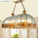 Gold dome frosted glass chandelier dining room 110v-120v pendant light