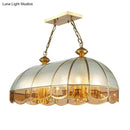Gold dome frosted glass chandelier dining room 110v-120v pendant light