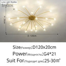 Gold floral led flowers chandeliers with crystals for dining room
