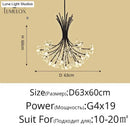 Gold floral led flowers chandeliers with crystals for dining room