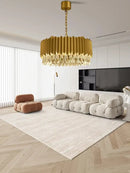 Gold fluted crystal water droplet pendant lights for dining room