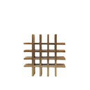 Gold geometric block metal bookends living room lattice decor
