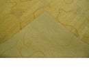 Gold Hand knotted contemporary 6x9 wool And Art Silk Area Rug