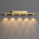 Gold iron art mirror wall sconce five spotlight bathroom light
