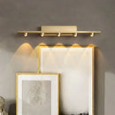 Gold iron art mirror wall sconce five spotlight bathroom light